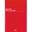 Agenda Boréal - 1 semaine sur 2 pages - 16 x 24 cm - rouge - Oberthur