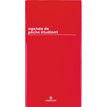 Agenda de poche Boréal - 1 semaine sur 2 pages - 9,5 x 18 cm - rouge - Oberthur