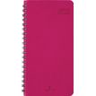 Agenda de poche spiralé Grenade - 1 semaine sur 2 pages - 9,5 x 17,5 cm - fuchsia - Oberthur