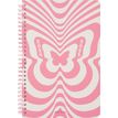 Agenda à spirale Groovy - 1 semaine sur 2 pages - 17 x 24,5 cm - papillon - Oberthur