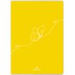 Agenda Colorside - 1 semaine sur 2 pages - 15 x 21 cm - jaune papillon - Oberthur