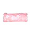 Trousse ronde Ettavee All is love - 1 compartiment - fleurs rose - Kid'Abord