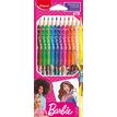 Maped Licence Barbie - 12 Crayons de couleur en pochette carton