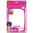 Maped Licence Barbie - Kit ardoise blanche incassable avec 1 porte accessoires + 1 brosse + 1 feutre