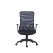 Fauteuil de bureau SENAS - accoudoirs fixes - noir