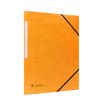 Conquérant - Chemise à élastique 3 rabats - A4 - Carte recyclée 350gr - Orange
