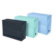 Oxford Harmonia - Boite All in box - Dos 120 mm - Carte rigide rembordée et pelliculée - Disponible en 3 coloris : bleu pastel, vert amande et noir bleuté