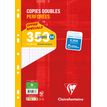 Clairefontaine - copies doubles sous film - 350 pages - A4 - grands carreaux (Seyes) - perforées - 90g