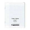 Conquérant Classique - Cahier polypro à rabat 24 x 32 cm - 96 pages - petits carreaux (5x5mm) - transparent