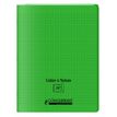 Conquérant Classique - Cahier polypro à rabat 24 x 32 cm - 96 pages - grands carreaux (Seyes) - vert