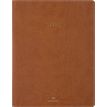 Agenda Eton - 1 semaine sur 2 pages - 22 x 28 cm - marron - Oberthur