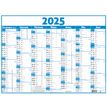 Calendrier Classique - 7 mois par face - 43 x 55 cm - bleu - Oberthur