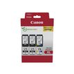 Canon PG-575XL/CL-576XL - Pack de 3 - noir x2, couleur (cyan, magenta, jaune) - cartouche d'encre originale