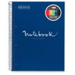 Notebook Emotions, couverture souple, A5, lignes horizontales 7 mm, 120 feuilles de 5 couleurs, Miquelrius, Marine.