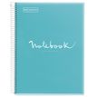 Notebook Emotions, couverture souple, A4 séyès, 80 feuilles de 1 couleur, Miquelrius, Bleu ciel.
