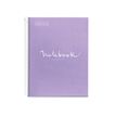 Miquelrius Emotions - Notitieboek - met spiraal gebonden - A4 - 120 vellen / 240 pagina's - van lijnen voorzien - 4 gaten - lavendel - karton bedekt met papier