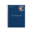 Notebook Emotions, couverture souple, A4 lignes horizontales 7 mm, 120 feuilles de 5 couleurs, Miquelrius, Marine.