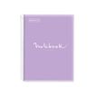 Notebook Emotions, couverture souple, A4 lignes horizontales 7 mm, 120 feuilles de 5 couleurs, Miquelrius, Lavande.