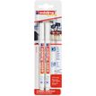 Edding 4085 - Blister de 2 marqueurs craie blanc liquide - pointe ogive fine