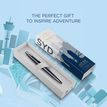 3026981981968-Parker Jotter - Stylo bille - Édition spéciale Sydney - Bleu Finition chrome - Encre Bleue - Coffret --0
