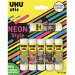 4026700341508-UHU Néon Style - 6 Bâtons de colle - 8.2 g - édition limitée--0