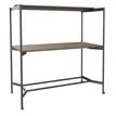 3253310546981-Table Coworking ELKI - L180 - plateau imitation noyer - pied carbone--0