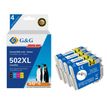 6941881289525-Cartouche compatible Epson 502XL Jumelles - Pack de 4 - noir, cyan, magenta, jaune - G&G--0