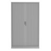 3700339995882-Armoire haute à rideaux - L120 x H198 x P43 cm - corps alu/rideau alu--1