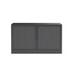 3700339996049-Réhausse pour armoire à rideaux metalliques -  L120 x H43 x P43cm - corps anthracite/rideau anthracit--1