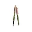 Enzo Varini Taormina XL Nakara - Parure de stylo à bille et stylo plume - rose et vert