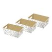 5033601514152-Clairefontaine Minimalist - 3 Corbeilles (boîtes cadeau) - 31 x 24 x 14 cm - kraft/blanc-P_405110193_1-0