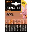 5000394141384-DURACELL 100 % Plus offre spéciale - 8 piles alcalines - AAA LR03--0