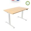 3760350281081-Bureau électrique UGO - L140x80cm - pieds blancs - plateau imitation chêne Stone-P_405113026_3-2
