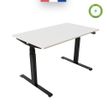 3760350281210-Bureau électrique UGO - L160x80cm - pieds noirs - plateau blanc laqué-P_405113033_2-1