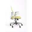 3701338802232-Fauteuil de bureau TIME - accoudoirs fixes gris clair - vert-P_405113817_3-2