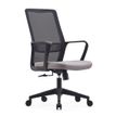 Fauteuil de bureau ZIGY - accoudoirs fixes - gris