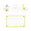 3020120170282-Oxford FLASH 2.0 - Pack de 32 cartes - A7 - ligné - jaune-P_405113941_4-2