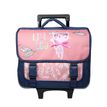 3666311001937-Cartable à roulettes Lililou 38 cm - 2 compartiments - rose - Bagtrotter-P_405114015_1-0