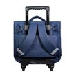 3666311001722-Cartable à roulettes Cybel 38 cm - 2 compartiments - bleu marine et doré - Bagtrotter-P_405114035_3-2