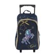 3666311001715-Sac à dos à roulettes Cybel - 1 compartiment - bleu marine et doré - Bagtrotter-P_405114037_1-0