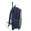 3666311001715-Sac à dos à roulettes Cybel - 1 compartiment - bleu marine et doré - Bagtrotter-P_405114037_2-1