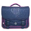3666311001371-Cartable Poivre Blanc 38 cm - 2 compartiments - bleu - Bagtrotter-P_405114041_1-0