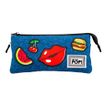 8445118025163-Oh My Pop! Patches -  Trousse 3 compartiments - bleu foncé - Karactermania-P_405114530_1-0