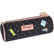 3664447122274-Trousse ronde Mr Wonderful - 1 compartiment - gris chiné et corail - Oberthur-P_405114772_2-1