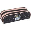 3664447122281-Trousse rectangulaire Mr Wonderful - 2 compartiments - gris chiné et corail - Oberthur-P_405114773_2-1