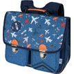 3664447121734-Cartable By Oberthur Boy Avions 38 cm - 2 compartiments - marine et bleu chiné - Oberthur-P_405114781_1-0