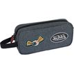 3664447122885-Trousse rectangulaire Von Dutch - 2 compartiments - gris chiné - Oberthur-P_405114839_1-0