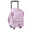 3661507822242-Sac à dos à roulettes Greenpack Botanique - 2 compartiments - rose poudré - Kid'Abord-P_405115146_1-0