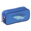 3661507827254-Trousse rectangulaire Greenpack Sharky - 2 compartiments - bleu - Kid'Abord-P_405115151_1-0