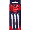 3086123686892-BIC 4 Couleurs Messages - 3 Stylos à bille 4 couleurs - 1 mm - Collection Love-P_405116832_1-0